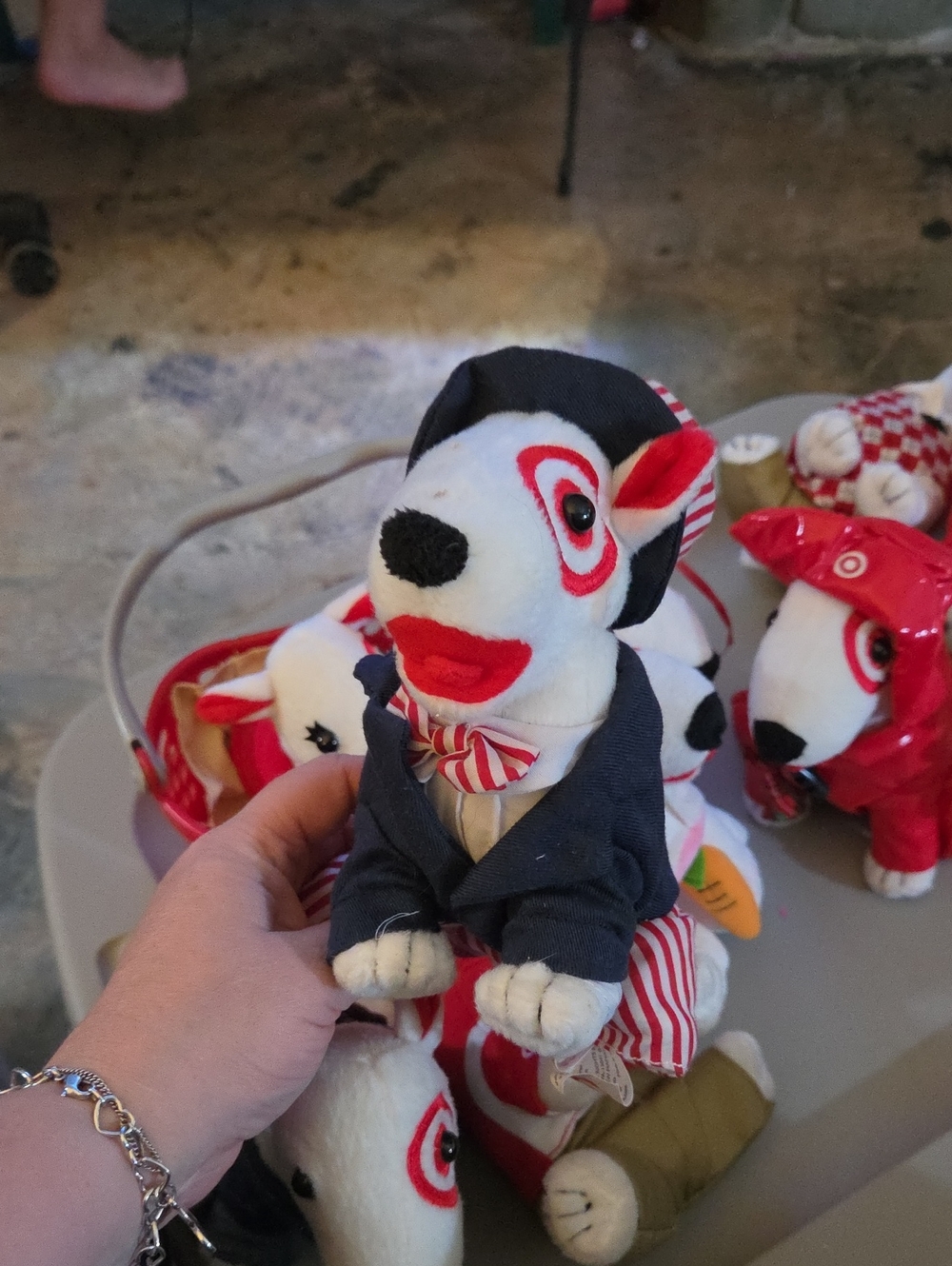 Target Red, White & Navy Plush Dog in Jacket - Target Brand
